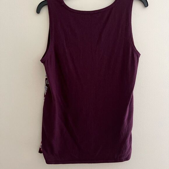NWT🏷 Chico's purple paisley tank, size 1 (Medium) - Picture 8 of 9